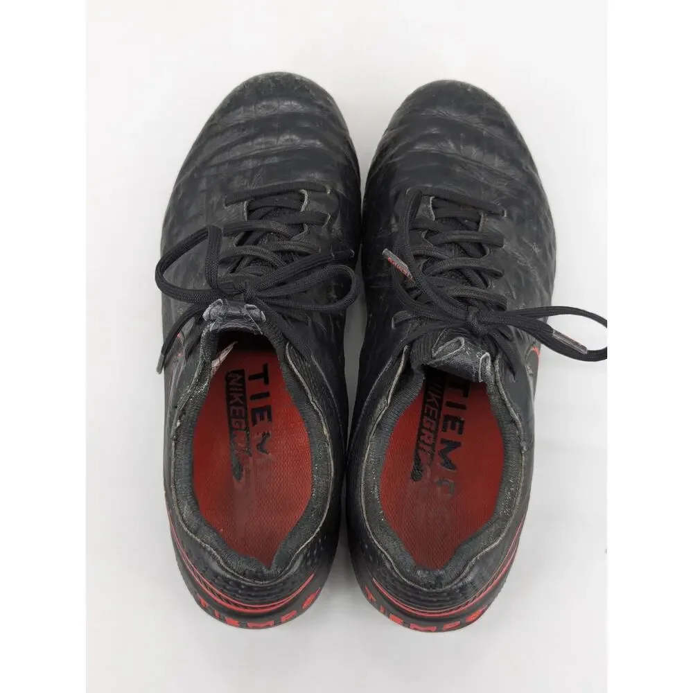 Nike Tiempo Legend 8 VIII Elite Soccer Cleats Size 6.5 Black Red AT5293-060